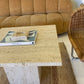 Unfilled Travertine Side Table/ Coffee Table