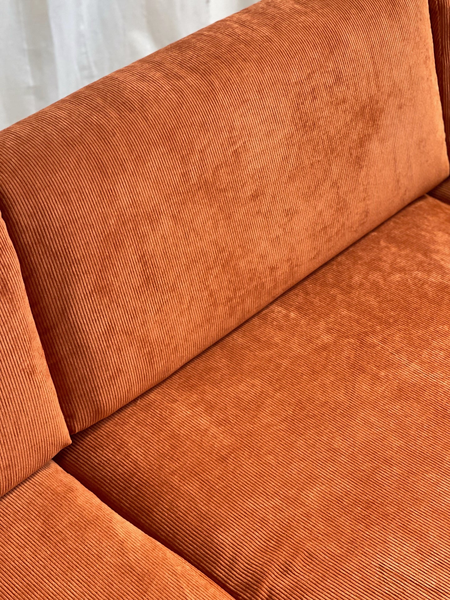 Rust Corduroy Vintage Modular Sofa