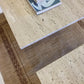 Unfilled Travertine Side Table/ Coffee Table