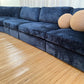 - Bespoke Curved Midnight Chenille Modular Sofa