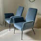 1960s Italian Winged Armchair, Fully Refurbished - Two Available