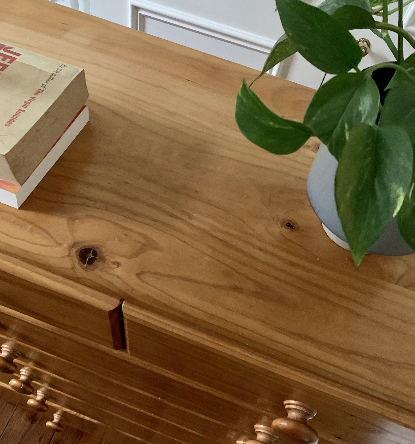 Rattan and Pine Tallboy Drawers