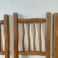 Four Wiggly Handmade Dining Chairs (Set)