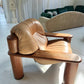 - Pacific Green Tan Leather Armchair