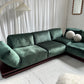 - Low Green Velvet Modular Sofa Set