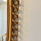 Vintage Italian Bamboo Mirror, Circa 1960’s