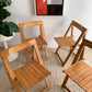 Original 1960’s Iconic Aldo Jacober and Pierangela d’Aniello “Trieste” Folding Chairs for Bazzani