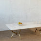 Marble Coffee Table with Brass Base