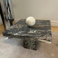 - Vintage Cippolino Marble Side Table, Italy