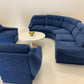 Vintage Modular Curved Sofa by Parker