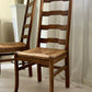 - Set of Eight Oak & Cord Dining Chairs