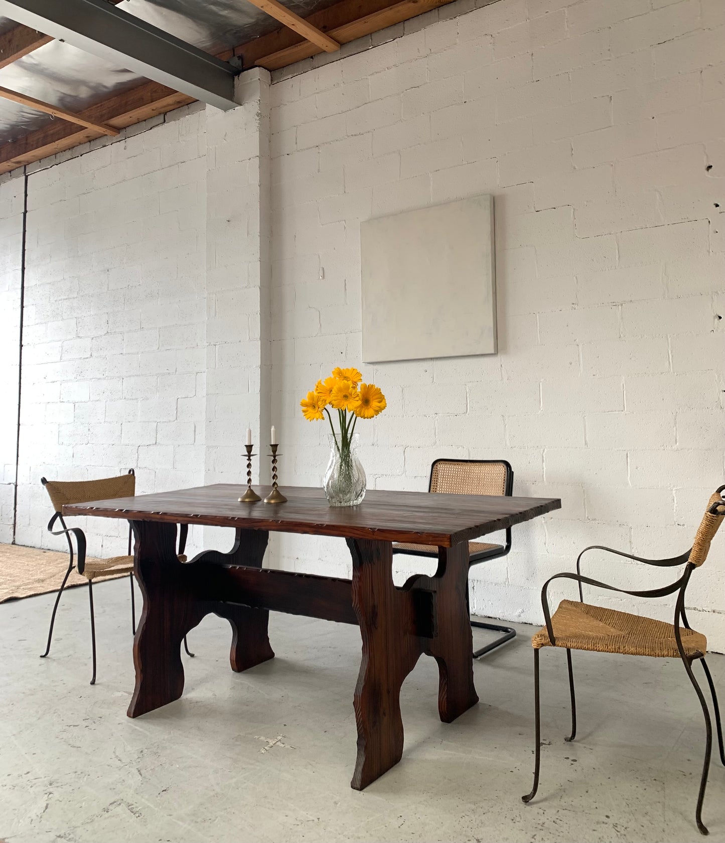 Hand Carved Spanish-Style Dining Table