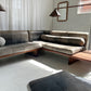 - Custom Italian Vintage Leather Sofa Set