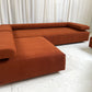 - Bespoke Rust Boucle Modular Sofa Set
