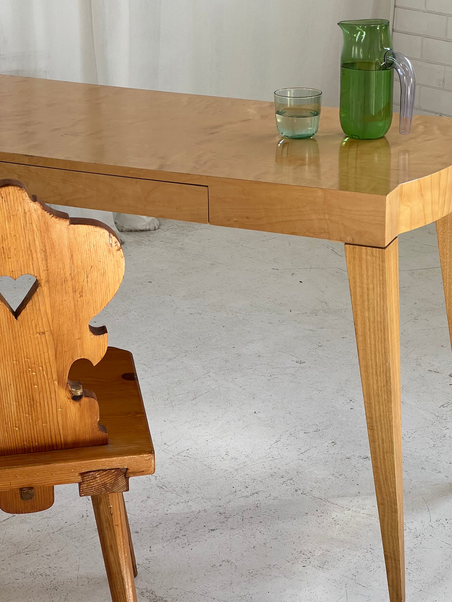 - Light Wooden Desk/Console Table