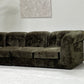 - Bespoke VandeRoza Green Chenille Modular Sofa - Seven Piece Set
