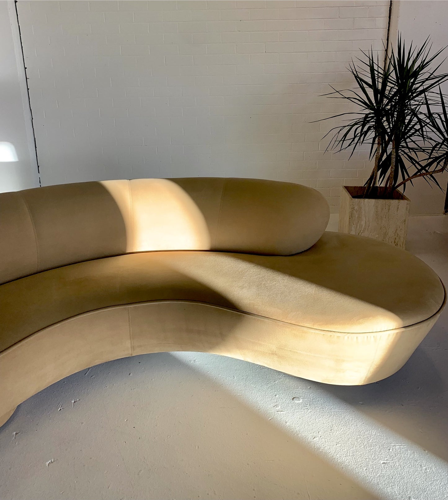 Stunning Curved Sofa and Ottoman