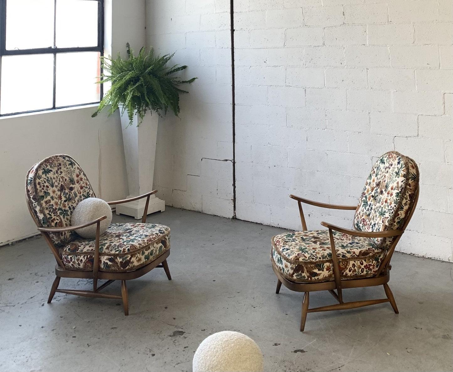 Elm Wood Armchair by Ercol, UK - One Left
