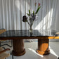 - Custom Marble & Teak Table