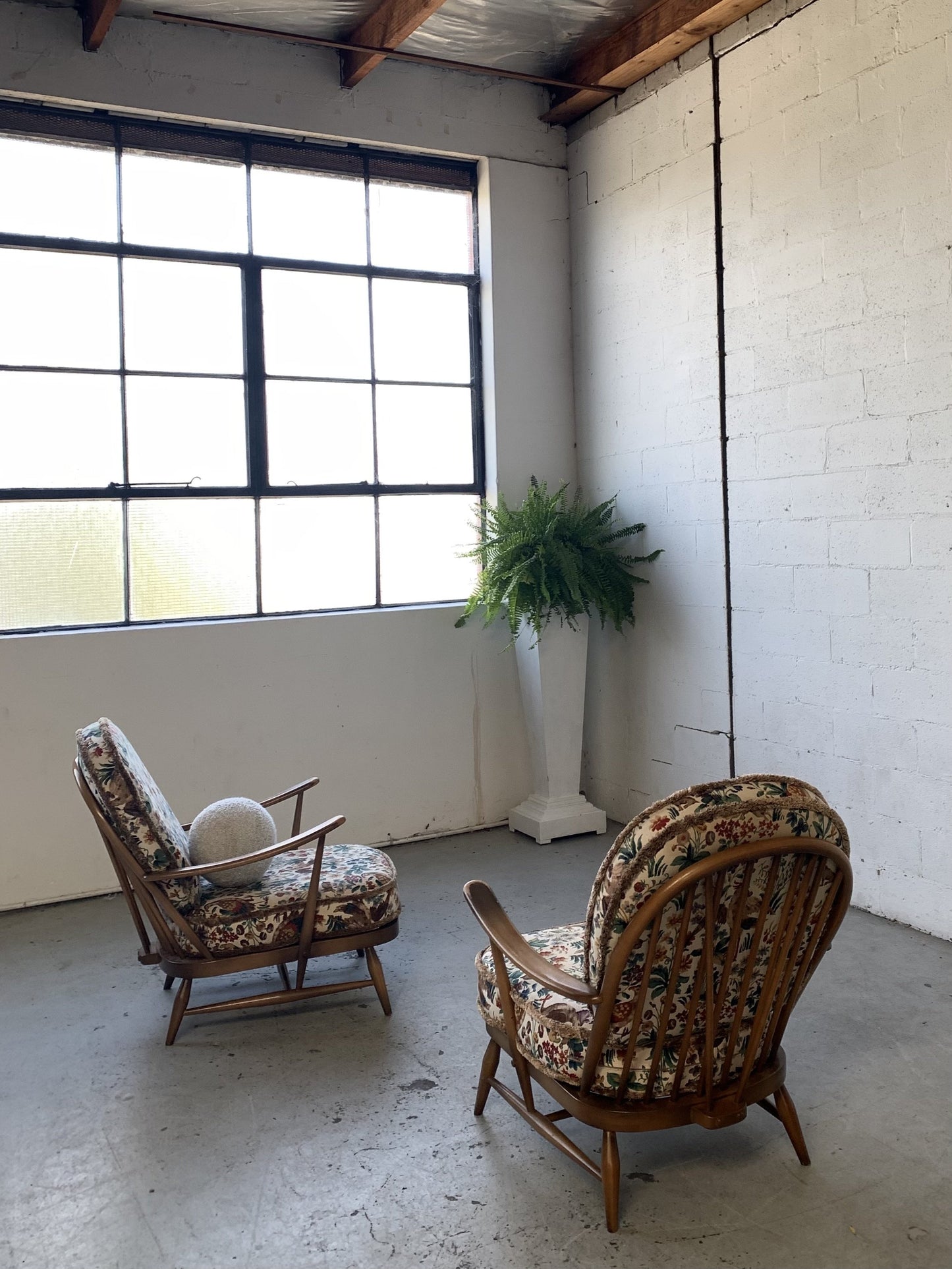 Elm Wood Armchair by Ercol, UK - One Left