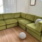 - Bespoke Large Sage Green Modular Sofa