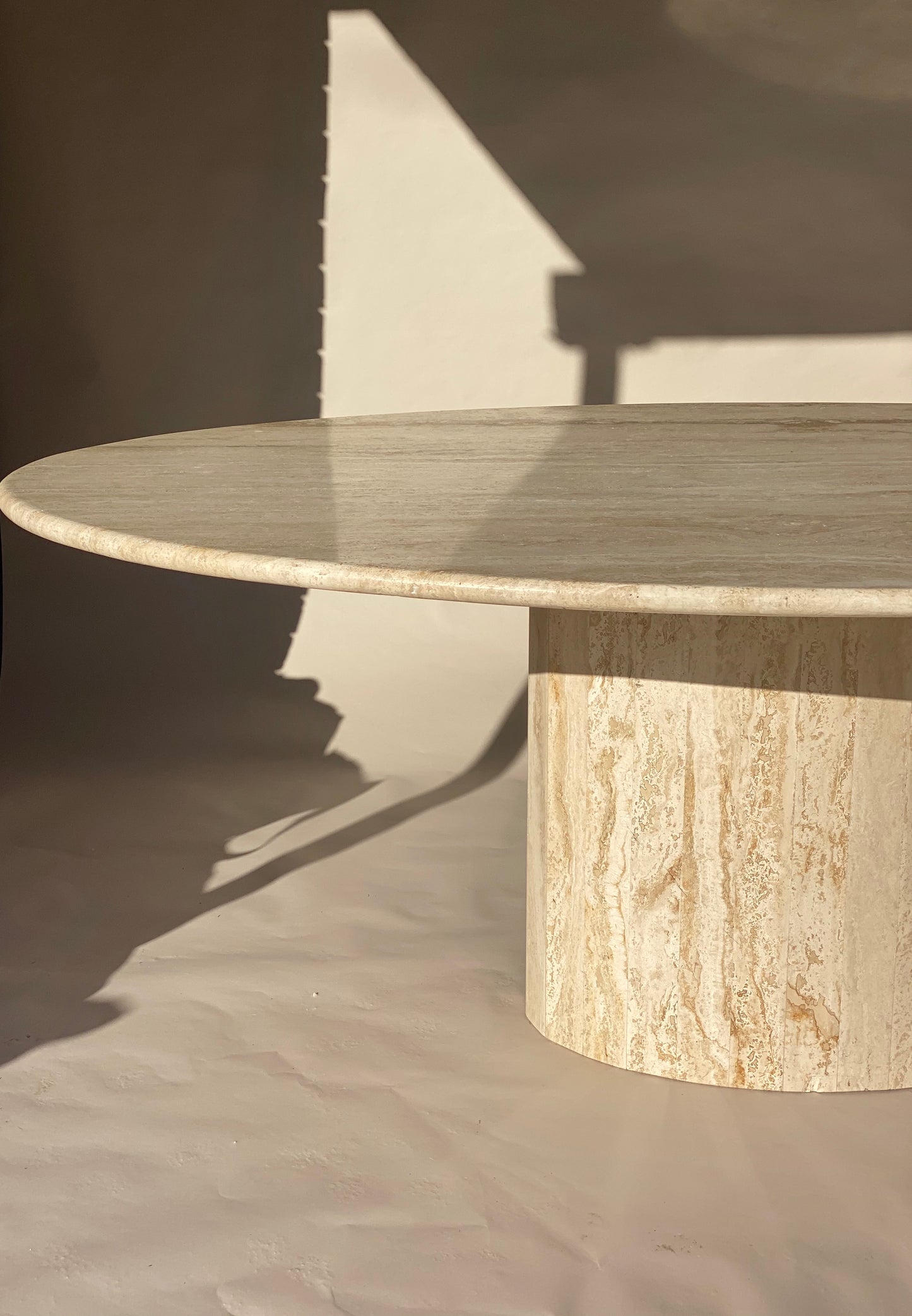 Italian Travertine Dining Table