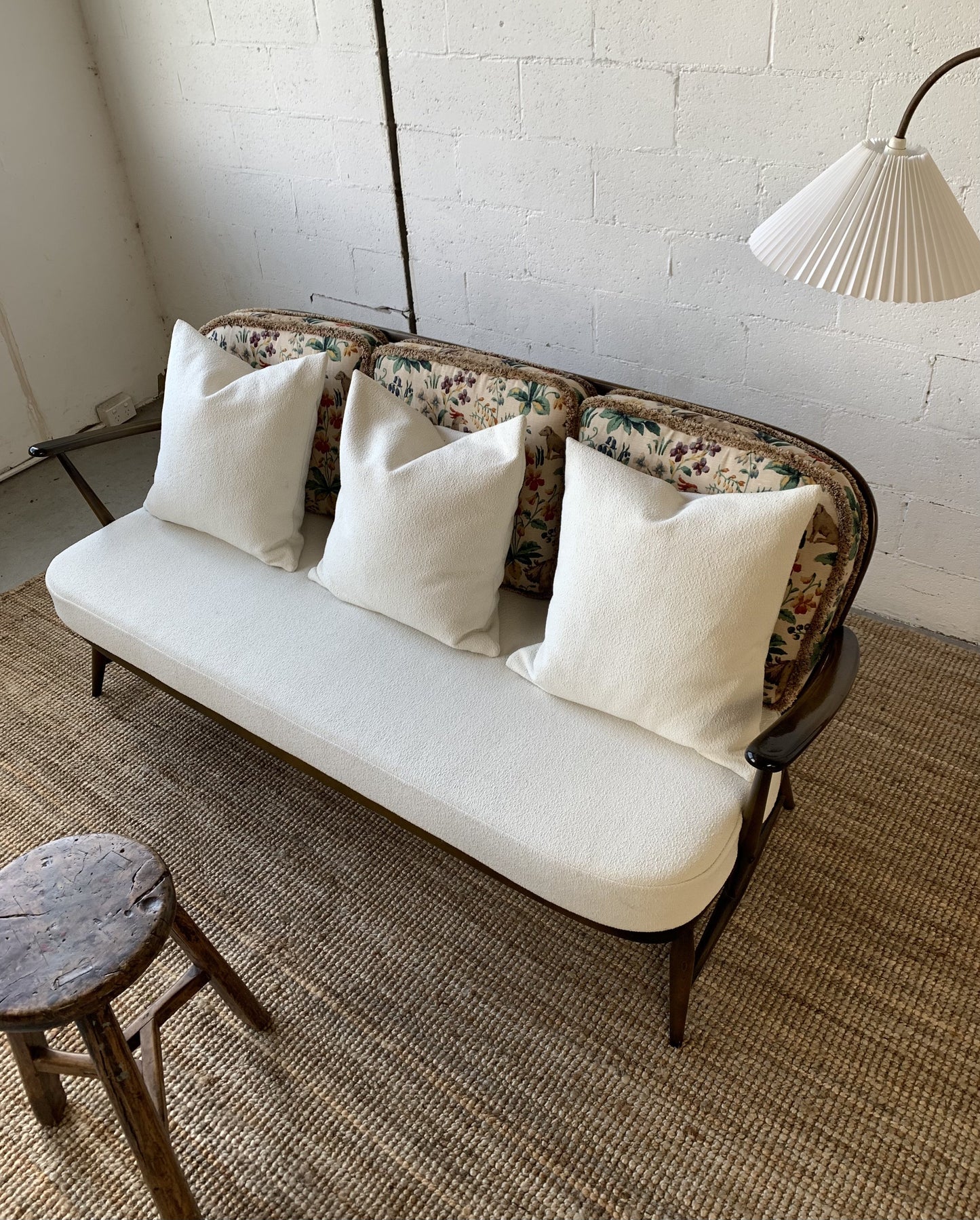 Boucle Sofa by Lucian Ercolani for Ercol (Includes Cushion Set)