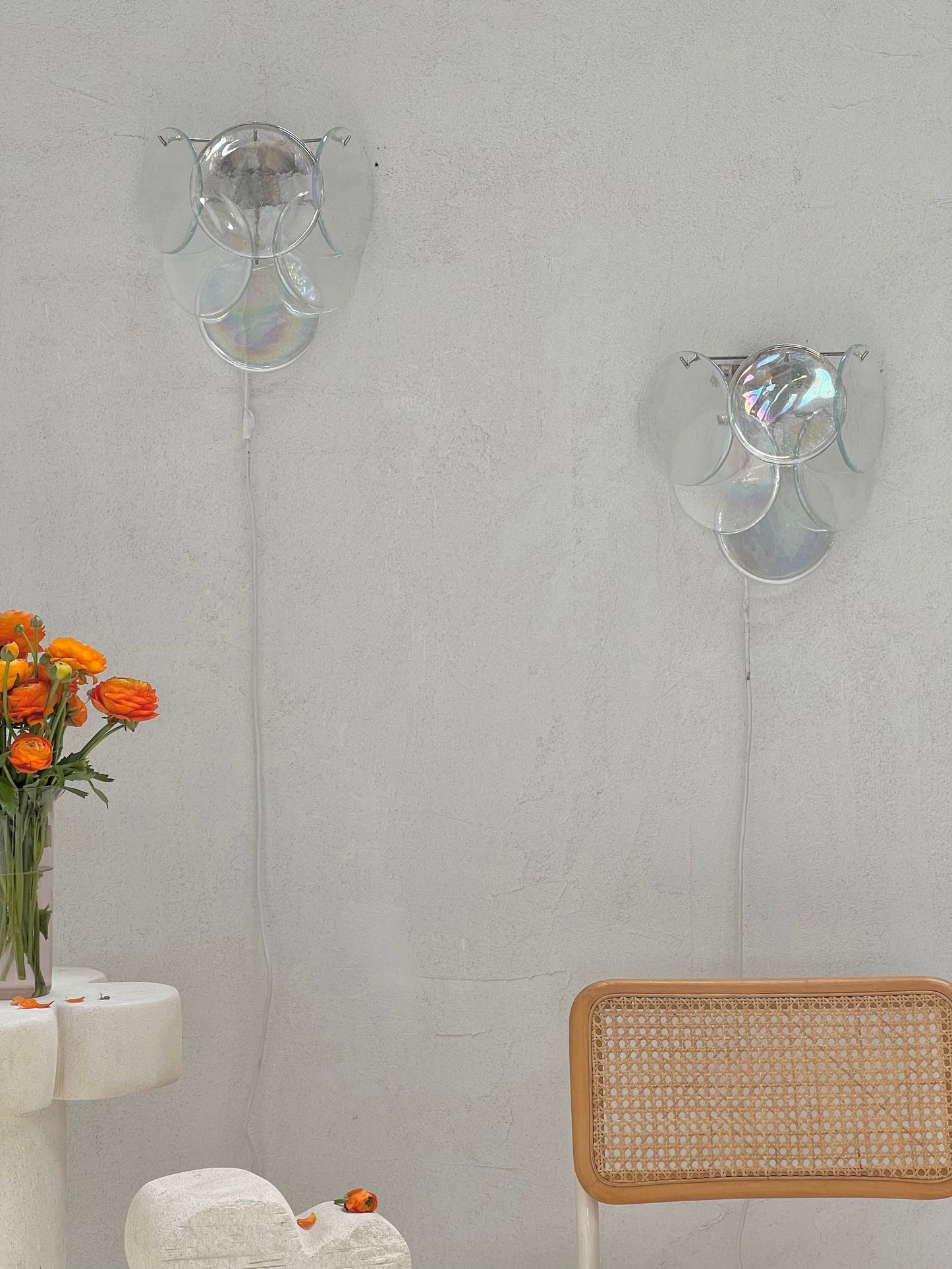 Murano Sconce - VISTOSTI IRIDESCENT- One Available