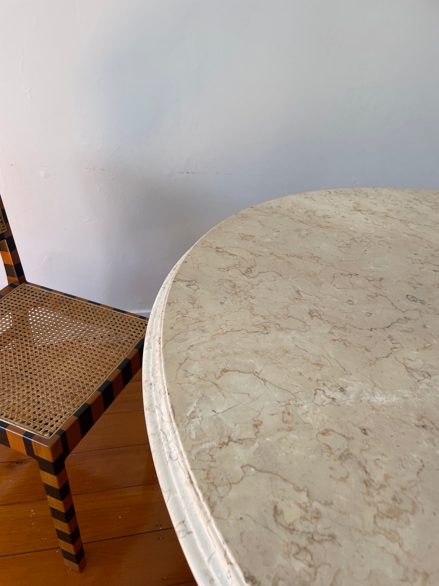 Large Vintage Marble Dining Table