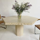 Italian Travertine Dining Table