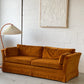 Large Burnt Orange Velvet Lounge