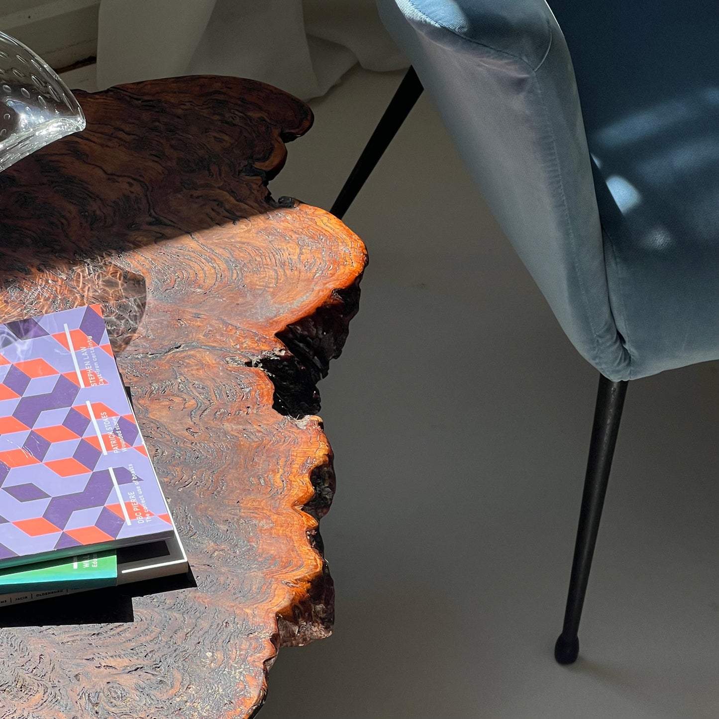 - Vintage Freeform Burl Coffee Table