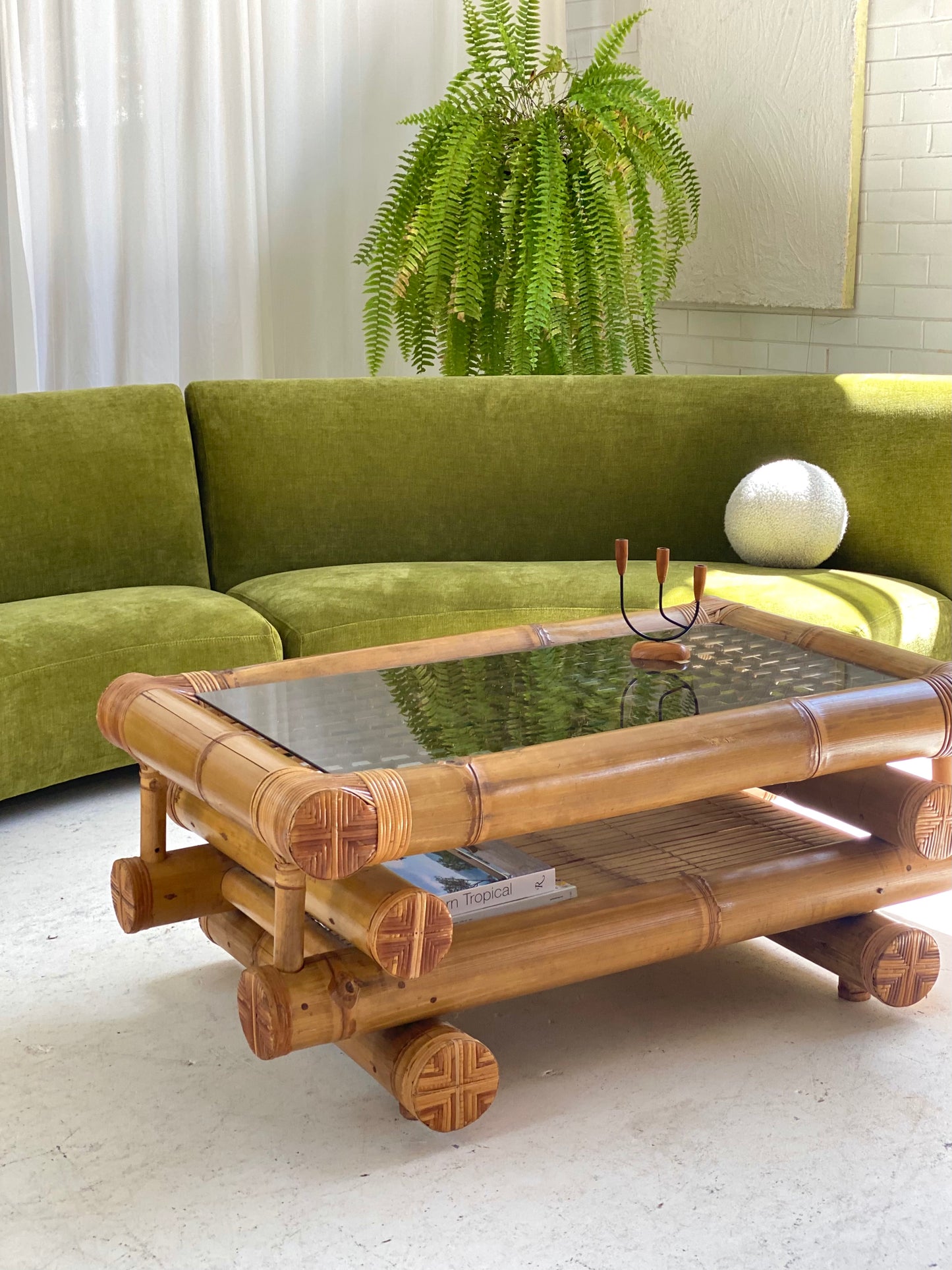 Large Bamboo Coffee Table
