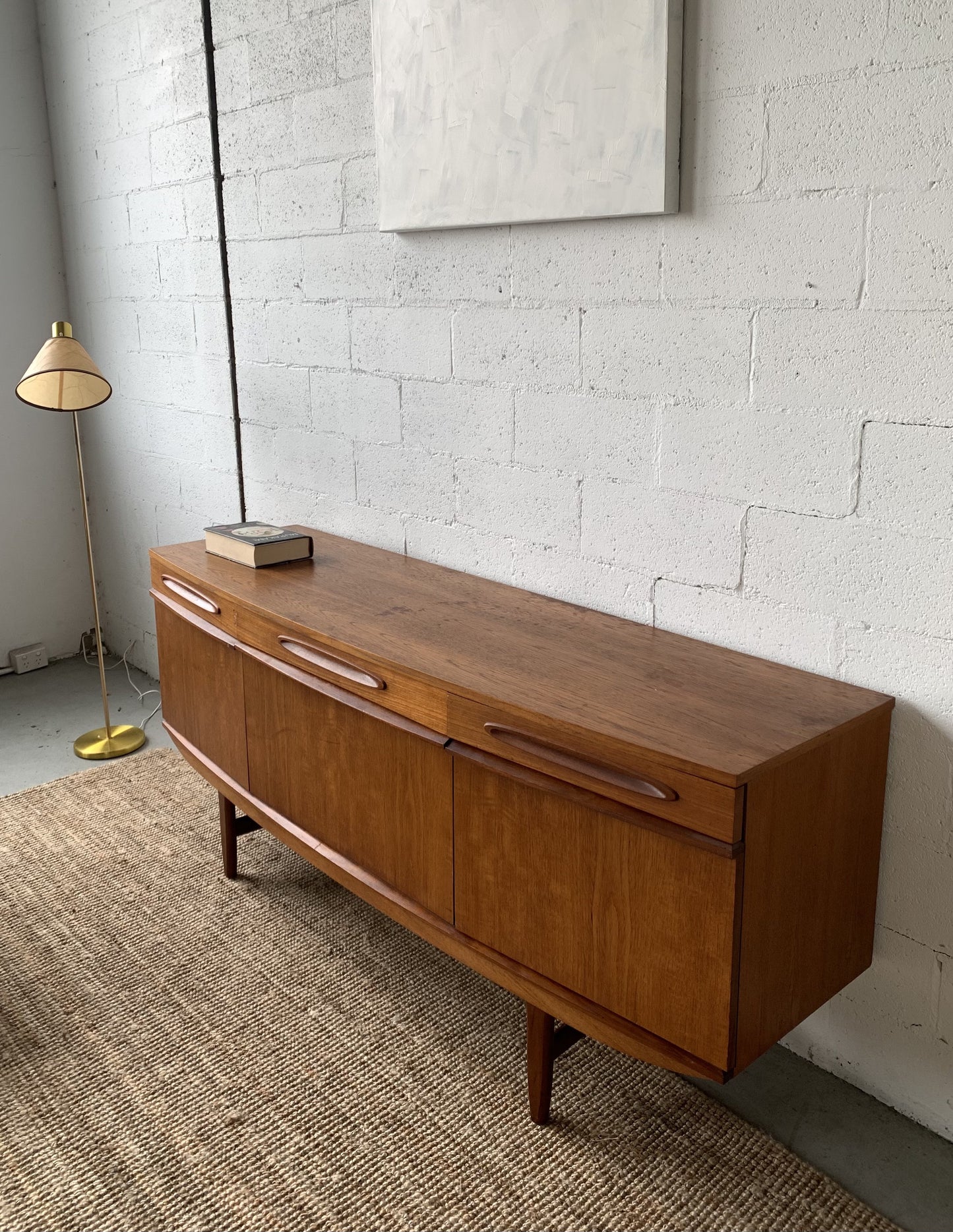 Bow Front Mid Century Sideboard