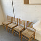 Set of Four Rush Dining Chairs