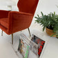 Vintage Perspex Magazine Rack