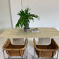 Vintage Travertine Dining Table