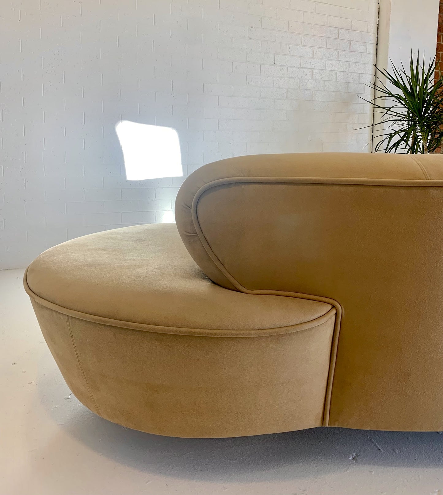 Stunning Curved Sofa and Ottoman