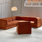 Rust Corduroy Vintage Modular Sofa