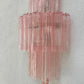 Murano Sconce - Venini TRONCHI PINK - One Available