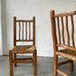 Four Wiggly Handmade Dining Chairs (Set)