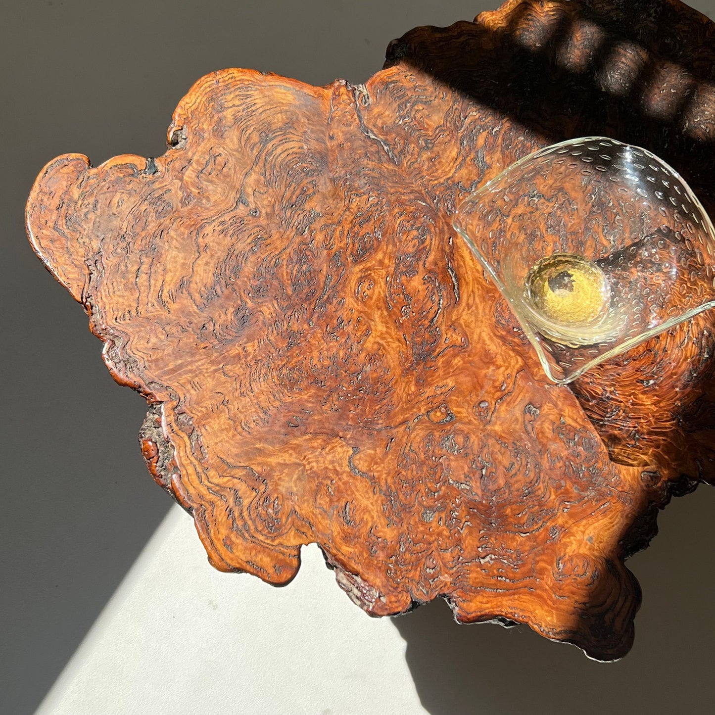- Vintage Freeform Burl Coffee Table