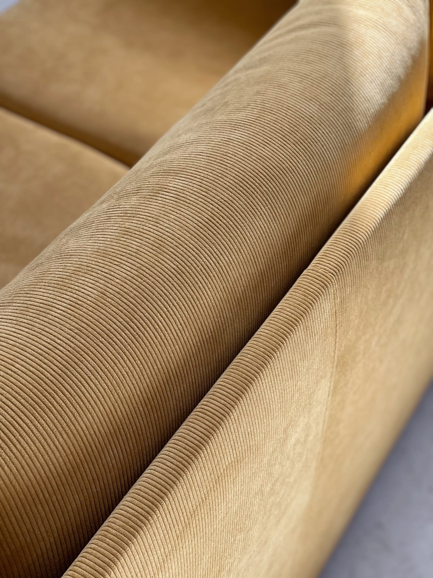 Yellow Corduroy Vintage Sofa