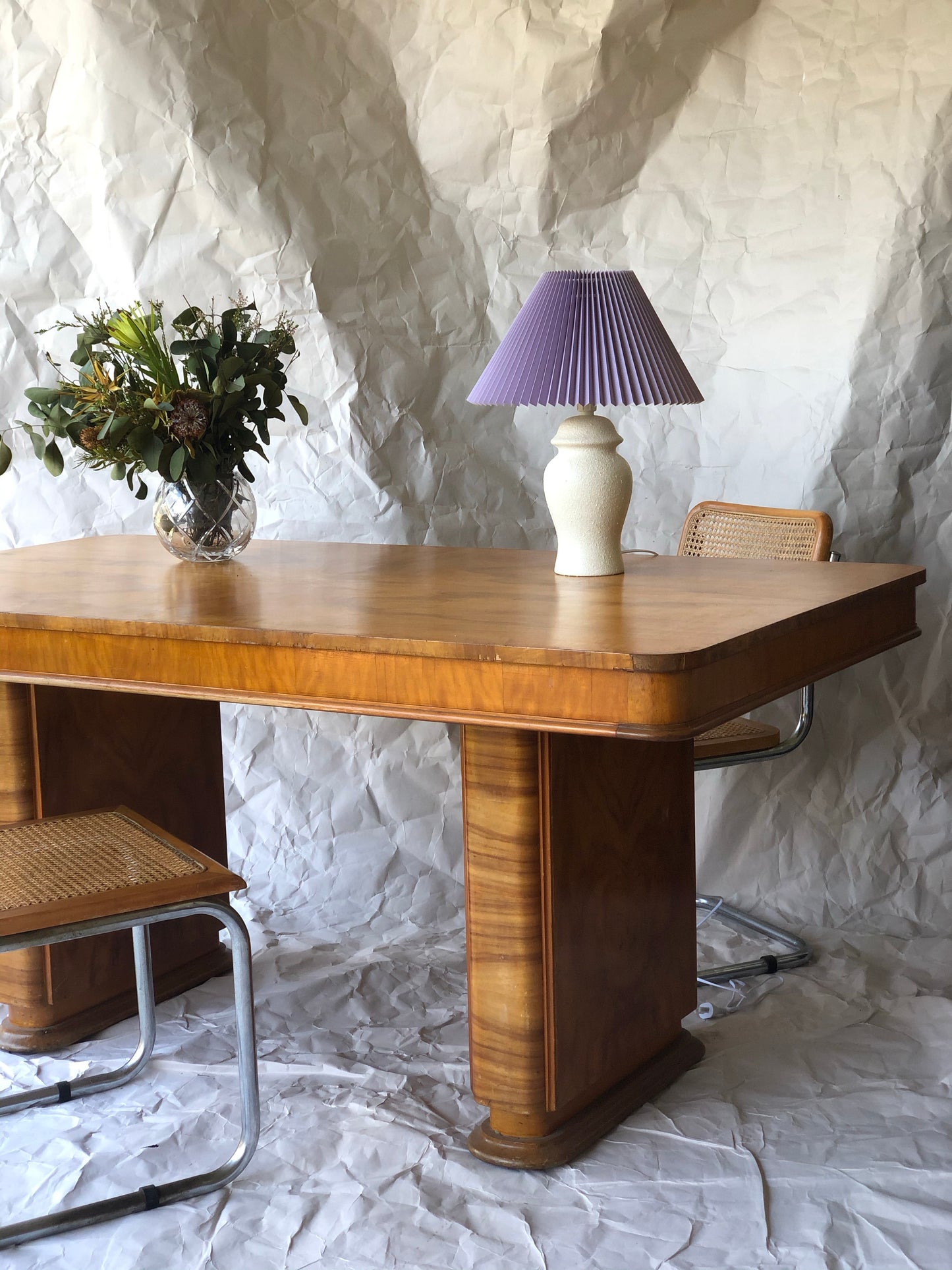 Art Deco timber veneer table