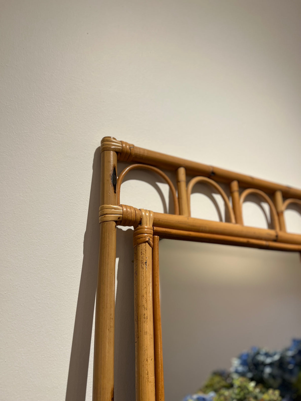 Vintage Cane Mirror