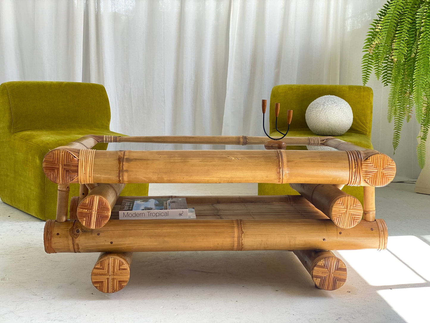 Large Bamboo Coffee Table