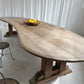 Custom Large Wooden Curved Table