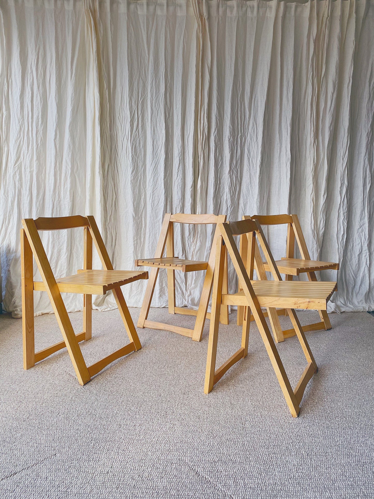Vintage Italian Folding Chair - Four Available