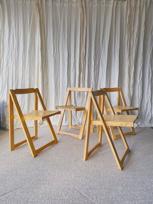 Vintage Italian Folding Chair - Four Available