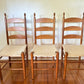 Shaker Style Ladderback Chairs - Six Available